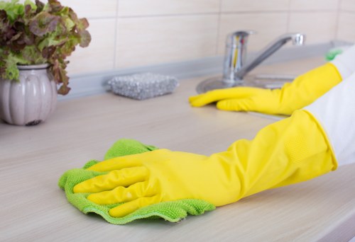 Carpet cleaning process showing careful treatment of carpet fibres in Pondersend