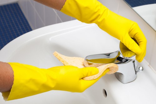 Pondersend Carpet Cleaners team following safety measures on site