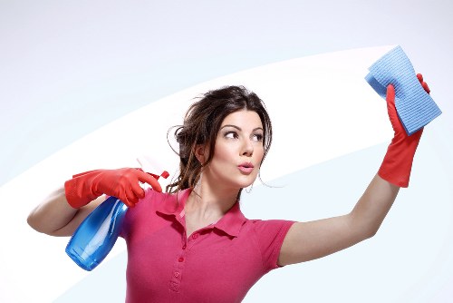 Insured carpet cleaners protecting property during a cleaning job